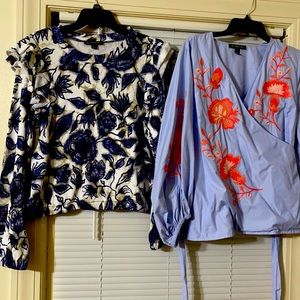 INC International concepts tops size large new without tags floral blouses CUTE